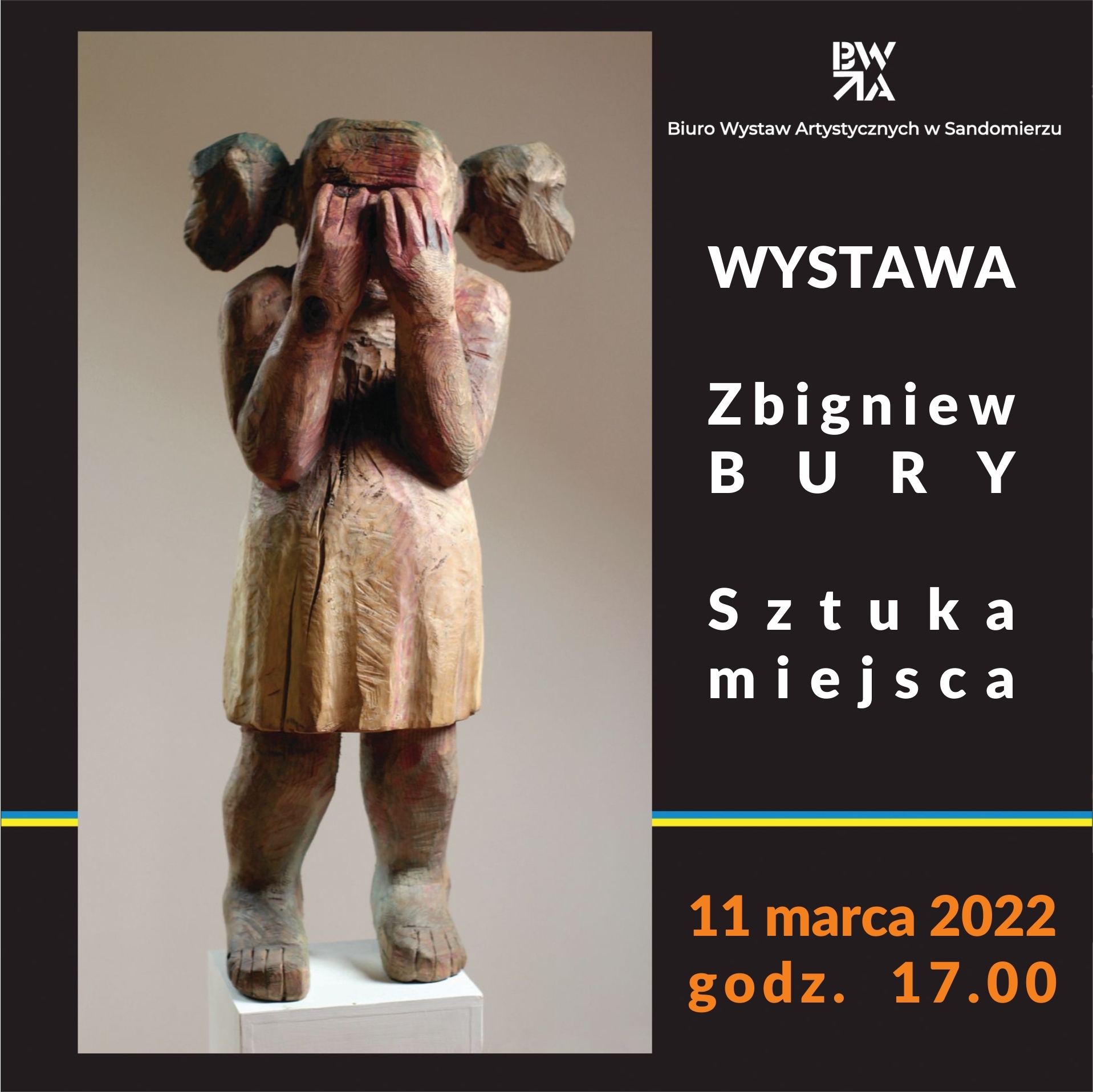 Zaproszenie na wystawę BWA Sandomierz_Bury Zbyszek